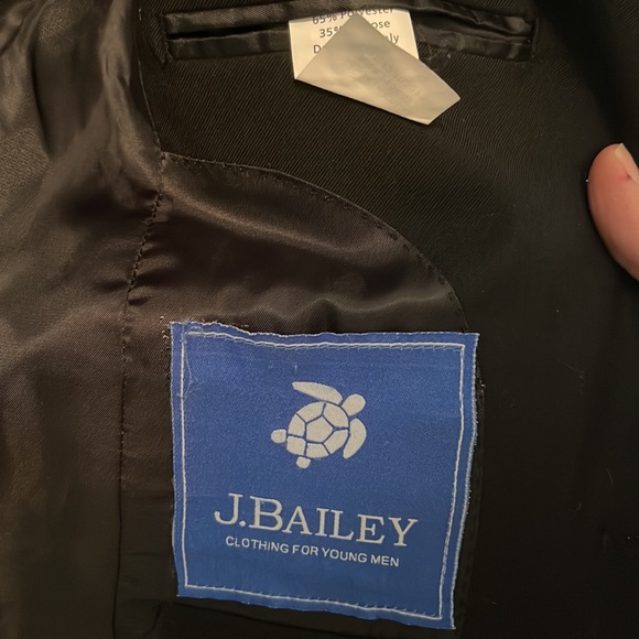 J. Bailey boys black blazer size 7 excellent condition - Picture 7 of 7